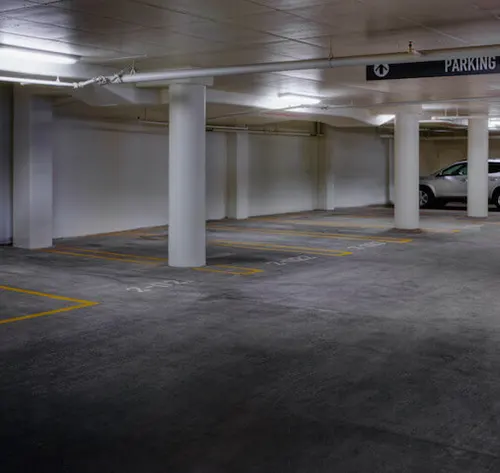 Secure parking garage