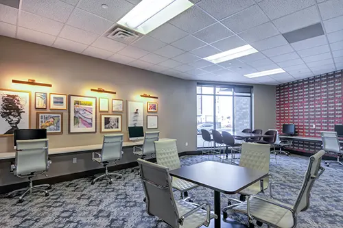 Student Lounge and Kitchen at The Link Minneapolis