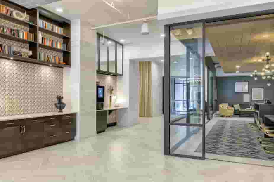 Concierge lounge and hallway