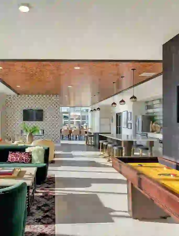 Resident Lounge awash with natural light
