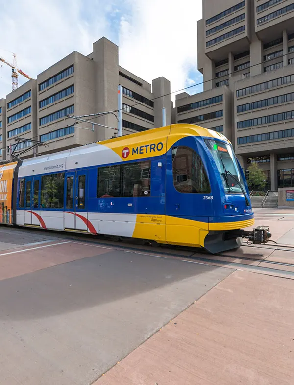 The Link Minneapolis is right next to the Prospect Park light rail station